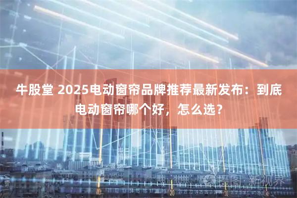 牛股堂 2025电动窗帘品牌推荐最新发布：到底电动窗帘哪个好，怎么选？
